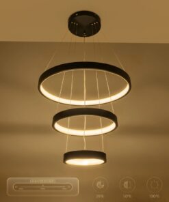kelvo® NEMESIS KLV-101-0217 Κρεμαστό Φωτιστικό Οροφής LED 100W 10000lm 180° AC 220-240V IP20 Ρυθμιζόμενο Λευκό CCT με Χειριστήριο από 2700K έως 6000K Dimmable – Lumileds SMD Chip – Μαύρο Ματ – Μ60 x Π60 x Υ60cm – 3 Χρόνια Εγγύηση