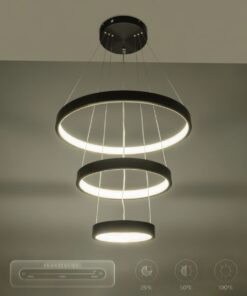 kelvo® NEMESIS KLV-101-0217 Κρεμαστό Φωτιστικό Οροφής LED 100W 10000lm 180° AC 220-240V IP20 Ρυθμιζόμενο Λευκό CCT με Χειριστήριο από 2700K έως 6000K Dimmable – Lumileds SMD Chip – Μαύρο Ματ – Μ60 x Π60 x Υ60cm – 3 Χρόνια Εγγύηση