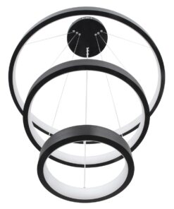 kelvo® NEMESIS KLV-101-0217-V2 Κρεμαστό Φωτιστικό Οροφής LED 100W 10000lm 180° AC 220-240V IP20 Ρυθμιζόμενο Λευκό CCT με Χειριστήριο από 2700K έως 6000K Dimmable – Lumileds SMD Chip – Μαύρο Ματ – Μ60 x Π60 x Υ60cm – 3 Χρόνια Εγγύηση