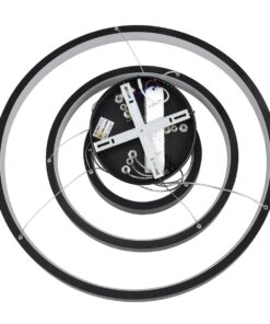 kelvo® NEMESIS KLV-101-0217-V2 Κρεμαστό Φωτιστικό Οροφής LED 100W 10000lm 180° AC 220-240V IP20 Ρυθμιζόμενο Λευκό CCT με Χειριστήριο από 2700K έως 6000K Dimmable – Lumileds SMD Chip – Μαύρο Ματ – Μ60 x Π60 x Υ60cm – 3 Χρόνια Εγγύηση