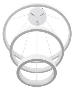 kelvo® NEMESIS KLV-101-0218 Κρεμαστό Φωτιστικό Οροφής LED 100W 10000lm 180° AC 220-240V IP20 Ρυθμιζόμενο Λευκό CCT με Χειριστήριο από 2700K έως 6000K Dimmable – Lumileds SMD Chip – Λευκό Ματ – Μ60 x Π60 x Υ60cm – 3 Χρόνια Εγγύηση