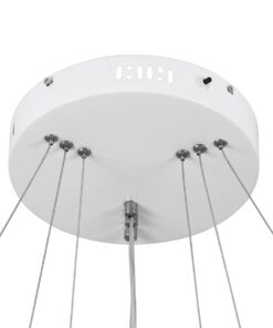 kelvo® NEMESIS KLV-101-0218 Κρεμαστό Φωτιστικό Οροφής LED 100W 10000lm 180° AC 220-240V IP20 Ρυθμιζόμενο Λευκό CCT με Χειριστήριο από 2700K έως 6000K Dimmable – Lumileds SMD Chip – Λευκό Ματ – Μ60 x Π60 x Υ60cm – 3 Χρόνια Εγγύηση