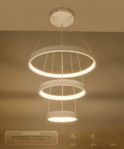 kelvo® NEMESIS KLV-101-0218 Κρεμαστό Φωτιστικό Οροφής LED 100W 10000lm 180° AC 220-240V IP20 Ρυθμιζόμενο Λευκό CCT με Χειριστήριο από 2700K έως 6000K Dimmable – Lumileds SMD Chip – Λευκό Ματ – Μ60 x Π60 x Υ60cm – 3 Χρόνια Εγγύηση