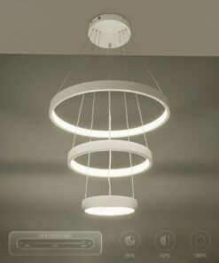 kelvo® NEMESIS KLV-101-0218-V2 Κρεμαστό Φωτιστικό Οροφής LED 100W 10000lm 180° AC 220-240V IP20 Ρυθμιζόμενο Λευκό CCT με Χειριστήριο από 2700K έως 6000K Dimmable – Lumileds SMD Chip – Λευκό Ματ – Μ60 x Π60 x Υ60cm – 3 Χρόνια Εγγύηση