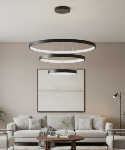kelvo® NEMESIS KLV-101-0220 Κρεμαστό Φωτιστικό Οροφής LED 120W 12000lm 180° AC 220-240V IP20 Ρυθμιζόμενο Λευκό CCT με Χειριστήριο από 2700K έως 6000K Dimmable – Lumileds SMD Chip – Μαύρο Ματ – Μ80 x Π80 x Υ80cm – 3 Χρόνια Εγγύηση
