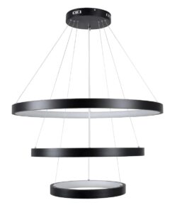 kelvo® NEMESIS KLV-101-0220 Κρεμαστό Φωτιστικό Οροφής LED 120W 12000lm 180° AC 220-240V IP20 Ρυθμιζόμενο Λευκό CCT με Χειριστήριο από 2700K έως 6000K Dimmable – Lumileds SMD Chip – Μαύρο Ματ – Μ80 x Π80 x Υ80cm – 3 Χρόνια Εγγύηση