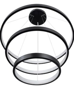 kelvo® NEMESIS KLV-101-0220 Κρεμαστό Φωτιστικό Οροφής LED 120W 12000lm 180° AC 220-240V IP20 Ρυθμιζόμενο Λευκό CCT με Χειριστήριο από 2700K έως 6000K Dimmable – Lumileds SMD Chip – Μαύρο Ματ – Μ80 x Π80 x Υ80cm – 3 Χρόνια Εγγύηση