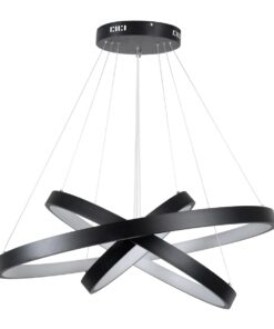 kelvo® NEMESIS KLV-101-0220 Κρεμαστό Φωτιστικό Οροφής LED 120W 12000lm 180° AC 220-240V IP20 Ρυθμιζόμενο Λευκό CCT με Χειριστήριο από 2700K έως 6000K Dimmable – Lumileds SMD Chip – Μαύρο Ματ – Μ80 x Π80 x Υ80cm – 3 Χρόνια Εγγύηση