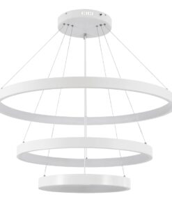 kelvo® NEMESIS KLV-101-0221 Κρεμαστό Φωτιστικό Οροφής LED 120W 12000lm 180° AC 220-240V IP20 Ρυθμιζόμενο Λευκό CCT με Χειριστήριο από 2700K έως 6000K Dimmable – Lumileds SMD Chip – Λευκό Ματ – Μ80 x Π80 x Υ80cm – 3 Χρόνια Εγγύηση