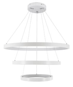 kelvo® NEMESIS KLV-101-0221 Κρεμαστό Φωτιστικό Οροφής LED 120W 12000lm 180° AC 220-240V IP20 Ρυθμιζόμενο Λευκό CCT με Χειριστήριο από 2700K έως 6000K Dimmable – Lumileds SMD Chip – Λευκό Ματ – Μ80 x Π80 x Υ80cm – 3 Χρόνια Εγγύηση