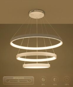 kelvo® NEMESIS KLV-101-0221 Κρεμαστό Φωτιστικό Οροφής LED 120W 12000lm 180° AC 220-240V IP20 Ρυθμιζόμενο Λευκό CCT με Χειριστήριο από 2700K έως 6000K Dimmable – Lumileds SMD Chip – Λευκό Ματ – Μ80 x Π80 x Υ80cm – 3 Χρόνια Εγγύηση