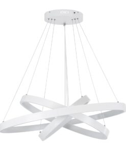 kelvo® NEMESIS KLV-101-0221-V2 Κρεμαστό Φωτιστικό Οροφής LED 120W 12000lm 180° AC 220-240V IP20 Ρυθμιζόμενο Λευκό CCT με Χειριστήριο από 2700K έως 6000K Dimmable – Lumileds SMD Chip – Λευκό Ματ – Μ80 x Π80 x Υ80cm – 3 Χρόνια Εγγύηση