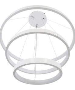 kelvo® NEMESIS KLV-101-0221-V2 Κρεμαστό Φωτιστικό Οροφής LED 120W 12000lm 180° AC 220-240V IP20 Ρυθμιζόμενο Λευκό CCT με Χειριστήριο από 2700K έως 6000K Dimmable – Lumileds SMD Chip – Λευκό Ματ – Μ80 x Π80 x Υ80cm – 3 Χρόνια Εγγύηση
