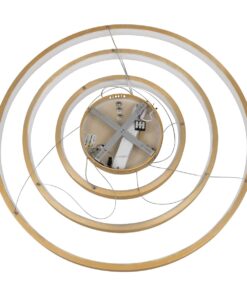 kelvo® NEMESIS KLV-101-0222-V2 Κρεμαστό Φωτιστικό Οροφής LED 120W 12000lm 180° AC 220-240V IP20 Ρυθμιζόμενο Λευκό CCT με Χειριστήριο από 2700K έως 6000K Dimmable – Lumileds SMD Chip – Χρυσό Πλατίνα – Μ80 x Π80 x Υ80cm – 3 Χρόνια Εγγύηση