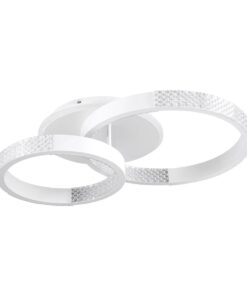 kelvo® DIAMOND KLV-101-0224 Φωτιστικό Οροφής LED 67W 6700lm 360° AC 220-240V IP20 Ρυθμιζόμενο Λευκό CCT με Χειριστήριο από 2700K έως 6000K Dimmable – Lumileds SMD Chip – Λευκό Ματ – Μ60 x Π40 x Υ14cm – 3 Χρόνια Εγγύηση