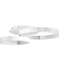 kelvo® DIAMOND KLV-101-0224 Φωτιστικό Οροφής LED 67W 6700lm 360° AC 220-240V IP20 Ρυθμιζόμενο Λευκό CCT με Χειριστήριο από 2700K έως 6000K Dimmable – Lumileds SMD Chip – Λευκό Ματ – Μ60 x Π40 x Υ14cm – 3 Χρόνια Εγγύηση