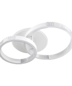 kelvo® DIAMOND KLV-101-0224 Φωτιστικό Οροφής LED 67W 6700lm 360° AC 220-240V IP20 Ρυθμιζόμενο Λευκό CCT με Χειριστήριο από 2700K έως 6000K Dimmable – Lumileds SMD Chip – Λευκό Ματ – Μ60 x Π40 x Υ14cm – 3 Χρόνια Εγγύηση