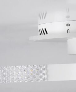 kelvo® DIAMOND KLV-101-0224 Φωτιστικό Οροφής LED 67W 6700lm 360° AC 220-240V IP20 Ρυθμιζόμενο Λευκό CCT με Χειριστήριο από 2700K έως 6000K Dimmable – Lumileds SMD Chip – Λευκό Ματ – Μ60 x Π40 x Υ14cm – 3 Χρόνια Εγγύηση