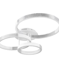 kelvo® DIAMOND KLV-101-0227 Φωτιστικό Οροφής LED 100W 10000lm 360° AC 220-240V IP20 Ρυθμιζόμενο Λευκό CCT με Χειριστήριο από 2700K έως 6000K Dimmable – Lumileds SMD Chip – Λευκό Ματ – Μ80 x Π50 x Υ20cm – 3 Χρόνια Εγγύηση