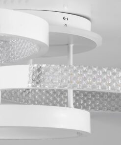 kelvo® DIAMOND KLV-101-0227 Φωτιστικό Οροφής LED 100W 10000lm 360° AC 220-240V IP20 Ρυθμιζόμενο Λευκό CCT με Χειριστήριο από 2700K έως 6000K Dimmable – Lumileds SMD Chip – Λευκό Ματ – Μ80 x Π50 x Υ20cm – 3 Χρόνια Εγγύηση