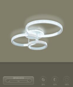 kelvo® DIAMOND KLV-101-0227 Φωτιστικό Οροφής LED 100W 10000lm 360° AC 220-240V IP20 Ρυθμιζόμενο Λευκό CCT με Χειριστήριο από 2700K έως 6000K Dimmable – Lumileds SMD Chip – Λευκό Ματ – Μ80 x Π50 x Υ20cm – 3 Χρόνια Εγγύηση