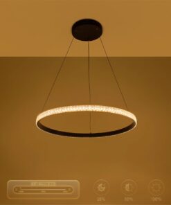 kelvo® DIAMOND KLV-101-0229 Κρεμαστό Φωτιστικό Οροφής LED 45W 4500lm 180° AC 220-240V IP20 Ρυθμιζόμενο Λευκό CCT με Χειριστήριο από 2700K έως 6000K Dimmable – Lumileds SMD Chip – Μαύρο Ματ – Μ60 x Π60 x Υ3cm – 3 Χρόνια Εγγύηση