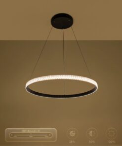 kelvo® DIAMOND KLV-101-0229 Κρεμαστό Φωτιστικό Οροφής LED 45W 4500lm 180° AC 220-240V IP20 Ρυθμιζόμενο Λευκό CCT με Χειριστήριο από 2700K έως 6000K Dimmable – Lumileds SMD Chip – Μαύρο Ματ – Μ60 x Π60 x Υ3cm – 3 Χρόνια Εγγύηση
