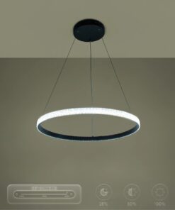 kelvo® DIAMOND KLV-101-0229 Κρεμαστό Φωτιστικό Οροφής LED 45W 4500lm 180° AC 220-240V IP20 Ρυθμιζόμενο Λευκό CCT με Χειριστήριο από 2700K έως 6000K Dimmable – Lumileds SMD Chip – Μαύρο Ματ – Μ60 x Π60 x Υ3cm – 3 Χρόνια Εγγύηση