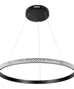 kelvo® DIAMOND KLV-101-0229 Κρεμαστό Φωτιστικό Οροφής LED 45W 4500lm 180° AC 220-240V IP20 Ρυθμιζόμενο Λευκό CCT με Χειριστήριο από 2700K έως 6000K Dimmable – Lumileds SMD Chip – Μαύρο Ματ – Μ60 x Π60 x Υ3cm – 3 Χρόνια Εγγύηση