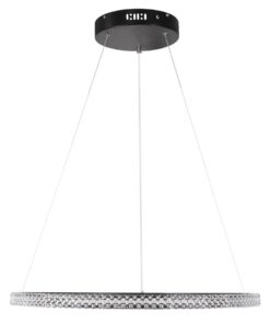kelvo® DIAMOND KLV-101-0229 Κρεμαστό Φωτιστικό Οροφής LED 45W 4500lm 180° AC 220-240V IP20 Ρυθμιζόμενο Λευκό CCT με Χειριστήριο από 2700K έως 6000K Dimmable – Lumileds SMD Chip – Μαύρο Ματ – Μ60 x Π60 x Υ3cm – 3 Χρόνια Εγγύηση