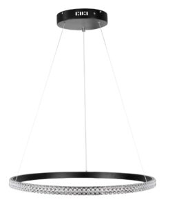 kelvo® DIAMOND KLV-101-0229 Κρεμαστό Φωτιστικό Οροφής LED 45W 4500lm 180° AC 220-240V IP20 Ρυθμιζόμενο Λευκό CCT με Χειριστήριο από 2700K έως 6000K Dimmable – Lumileds SMD Chip – Μαύρο Ματ – Μ60 x Π60 x Υ3cm – 3 Χρόνια Εγγύηση
