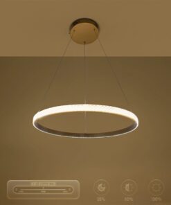 kelvo® DIAMOND KLV-101-0230 Κρεμαστό Φωτιστικό Οροφής LED 45W 4500lm 180° AC 220-240V IP20 Ρυθμιζόμενο Λευκό CCT με Χειριστήριο από 2700K έως 6000K Dimmable – Lumileds SMD Chip – Χρυσό Πλατίνα – Μ60 x Π60 x Υ3cm – 3 Χρόνια Εγγύηση