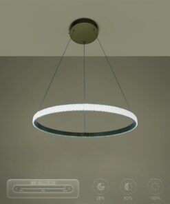 kelvo® DIAMOND KLV-101-0230 Κρεμαστό Φωτιστικό Οροφής LED 45W 4500lm 180° AC 220-240V IP20 Ρυθμιζόμενο Λευκό CCT με Χειριστήριο από 2700K έως 6000K Dimmable – Lumileds SMD Chip – Χρυσό Πλατίνα – Μ60 x Π60 x Υ3cm – 3 Χρόνια Εγγύηση