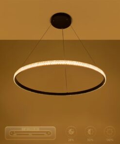 kelvo® DIAMOND KLV-101-0231 Κρεμαστό Φωτιστικό Οροφής LED 67W 6700lm 180° AC 220-240V IP20 Ρυθμιζόμενο Λευκό CCT με Χειριστήριο από 2700K έως 6000K Dimmable – Lumileds SMD Chip – Μαύρο Ματ – Μ80 x Π80 x Υ3cm – 3 Χρόνια Εγγύηση