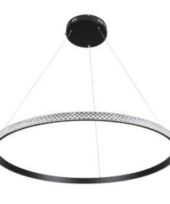 kelvo® DIAMOND KLV-101-0231 Κρεμαστό Φωτιστικό Οροφής LED 67W 6700lm 180° AC 220-240V IP20 Ρυθμιζόμενο Λευκό CCT με Χειριστήριο από 2700K έως 6000K Dimmable – Lumileds SMD Chip – Μαύρο Ματ – Μ80 x Π80 x Υ3cm – 3 Χρόνια Εγγύηση