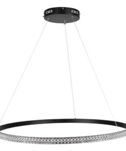 kelvo® DIAMOND KLV-101-0231 Κρεμαστό Φωτιστικό Οροφής LED 67W 6700lm 180° AC 220-240V IP20 Ρυθμιζόμενο Λευκό CCT με Χειριστήριο από 2700K έως 6000K Dimmable – Lumileds SMD Chip – Μαύρο Ματ – Μ80 x Π80 x Υ3cm – 3 Χρόνια Εγγύηση