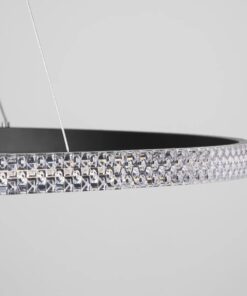 kelvo® DIAMOND KLV-101-0231 Κρεμαστό Φωτιστικό Οροφής LED 67W 6700lm 180° AC 220-240V IP20 Ρυθμιζόμενο Λευκό CCT με Χειριστήριο από 2700K έως 6000K Dimmable – Lumileds SMD Chip – Μαύρο Ματ – Μ80 x Π80 x Υ3cm – 3 Χρόνια Εγγύηση