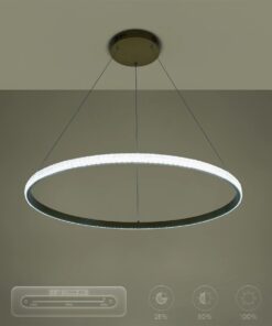 kelvo® DIAMOND KLV-101-0232 Κρεμαστό Φωτιστικό Οροφής LED 67W 6700lm 180° AC 220-240V IP20 Ρυθμιζόμενο Λευκό CCT με Χειριστήριο από 2700K έως 6000K Dimmable – Lumileds SMD Chip – Χρυσό Πλατίνα – Μ80 x Π80 x Υ3cm – 3 Χρόνια Εγγύηση