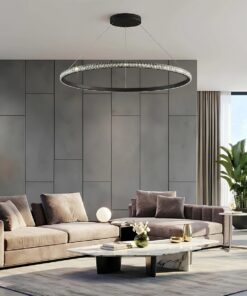 kelvo® DIAMOND KLV-101-0233 Κρεμαστό Φωτιστικό Οροφής LED 75W 7500lm 180° AC 220-240V IP20 Ρυθμιζόμενο Λευκό CCT με Χειριστήριο από 2700K έως 6000K Dimmable – Lumileds SMD Chip – Μαύρο Ματ – Μ100 x Π100 x Υ3cm – 3 Χρόνια Εγγύηση
