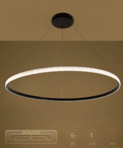 kelvo® DIAMOND KLV-101-0233 Κρεμαστό Φωτιστικό Οροφής LED 75W 7500lm 180° AC 220-240V IP20 Ρυθμιζόμενο Λευκό CCT με Χειριστήριο από 2700K έως 6000K Dimmable – Lumileds SMD Chip – Μαύρο Ματ – Μ100 x Π100 x Υ3cm – 3 Χρόνια Εγγύηση