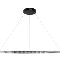kelvo® DIAMOND KLV-101-0233 Κρεμαστό Φωτιστικό Οροφής LED 75W 7500lm 180° AC 220-240V IP20 Ρυθμιζόμενο Λευκό CCT με Χειριστήριο από 2700K έως 6000K Dimmable – Lumileds SMD Chip – Μαύρο Ματ – Μ100 x Π100 x Υ3cm – 3 Χρόνια Εγγύηση