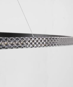 kelvo® DIAMOND KLV-101-0233 Κρεμαστό Φωτιστικό Οροφής LED 75W 7500lm 180° AC 220-240V IP20 Ρυθμιζόμενο Λευκό CCT με Χειριστήριο από 2700K έως 6000K Dimmable – Lumileds SMD Chip – Μαύρο Ματ – Μ100 x Π100 x Υ3cm – 3 Χρόνια Εγγύηση