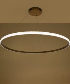 kelvo® DIAMOND KLV-101-0234 Κρεμαστό Φωτιστικό Οροφής LED 75W 7500lm 180° AC 220-240V IP20 Ρυθμιζόμενο Λευκό CCT με Χειριστήριο από 2700K έως 6000K Dimmable – Lumileds SMD Chip – Χρυσό Πλατίνα – Μ100 x Π100 x Υ3cm – 3 Χρόνια Εγγύηση