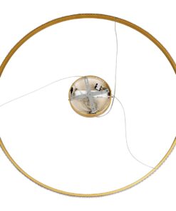 kelvo® DIAMOND KLV-101-0234 Κρεμαστό Φωτιστικό Οροφής LED 75W 7500lm 180° AC 220-240V IP20 Ρυθμιζόμενο Λευκό CCT με Χειριστήριο από 2700K έως 6000K Dimmable – Lumileds SMD Chip – Χρυσό Πλατίνα – Μ100 x Π100 x Υ3cm – 3 Χρόνια Εγγύηση