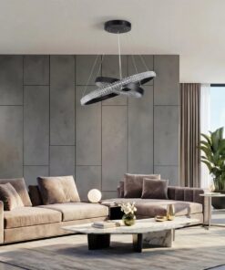 kelvo® DIAMOND KLV-101-0235-V2 Κρεμαστό Φωτιστικό Οροφής LED 75W 7500lm 360° AC 220-240V IP20 Ρυθμιζόμενο Λευκό CCT με Χειριστήριο από 2700K έως 6000K Dimmable – Lumileds SMD Chip – Μαύρο Ματ – Μ60 x Π60 x Υ40cm – 3 Χρόνια Εγγύηση