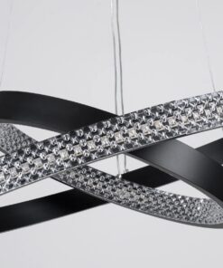 kelvo® DIAMOND KLV-101-0235-V2 Κρεμαστό Φωτιστικό Οροφής LED 75W 7500lm 360° AC 220-240V IP20 Ρυθμιζόμενο Λευκό CCT με Χειριστήριο από 2700K έως 6000K Dimmable – Lumileds SMD Chip – Μαύρο Ματ – Μ60 x Π60 x Υ40cm – 3 Χρόνια Εγγύηση