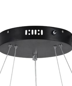 kelvo® DIAMOND KLV-101-0235-V2 Κρεμαστό Φωτιστικό Οροφής LED 75W 7500lm 360° AC 220-240V IP20 Ρυθμιζόμενο Λευκό CCT με Χειριστήριο από 2700K έως 6000K Dimmable – Lumileds SMD Chip – Μαύρο Ματ – Μ60 x Π60 x Υ40cm – 3 Χρόνια Εγγύηση