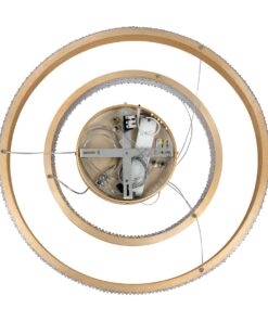 kelvo® DIAMOND KLV-101-0236-V2 Κρεμαστό Φωτιστικό Οροφής LED 75W 7500lm 360° AC 220-240V IP20 Ρυθμιζόμενο Λευκό CCT με Χειριστήριο από 2700K έως 6000K Dimmable – Lumileds SMD Chip – Χρυσό Πλατίνα – Μ60 x Π60 x Υ40cm – 3 Χρόνια Εγγύηση