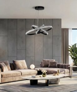 kelvo® DIAMOND KLV-101-0237-V2 Κρεμαστό Φωτιστικό Οροφής LED 100W 10000lm 180° AC 220-240V IP20 Ρυθμιζόμενο Λευκό CCT με Χειριστήριο από 2700K έως 6000K Dimmable – Lumileds SMD Chip – Μαύρο Ματ – Μ60 x Π60 x Υ60cm – 3 Χρόνια Εγγύηση