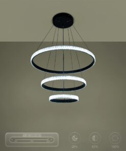 kelvo® DIAMOND KLV-101-0237-V2 Κρεμαστό Φωτιστικό Οροφής LED 100W 10000lm 180° AC 220-240V IP20 Ρυθμιζόμενο Λευκό CCT με Χειριστήριο από 2700K έως 6000K Dimmable – Lumileds SMD Chip – Μαύρο Ματ – Μ60 x Π60 x Υ60cm – 3 Χρόνια Εγγύηση
